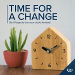 Daylight Savings - Wooden Clock