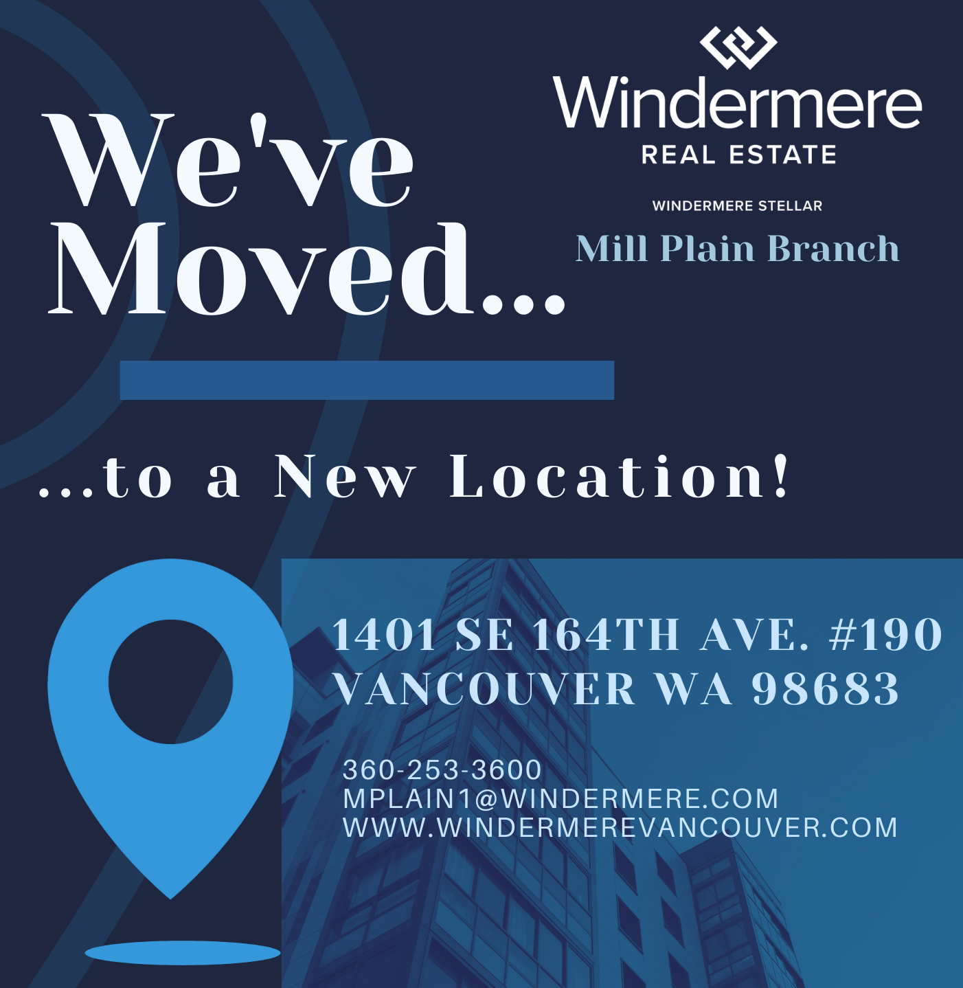 Mill Plain office moved
